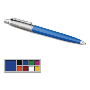 Parker® Jotter Ballpoint Pen, Retractable, Medium 0.7 Mm, Blue Ink, Blue Barrel freeshipping - TVN Wholesale